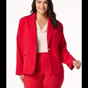 Cato Vibrant Red Blazer